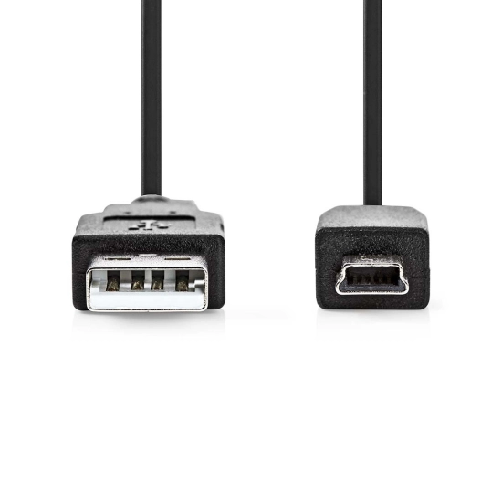 Kabel NEDIS CCGL60300BK30, USB A 2.0 (M) na USB Mini B (M), crni, 3m, bulk Kabel NEDIS CCGL60300BK30, USB A 2.0 (M) na USB Mini B (M), crni, 3m, bulk