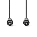 Kabel NEDIS CAGL25000BK100, optički audio Toslink (M) na Toslink (M), 10m
