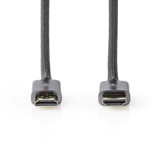 Kabel NEDIS CVTB35000GY20, HDMI (M) na HDMI (M), crni, 2m, 8K@60Hz, eARC, ethernet 