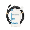 Kabel NEDIS CAGL22000BK30, audio stereo, 3.5mm (M) na 3.5mm (M), 3m