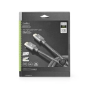 Kabel NEDIS CVTB35000GY50, HDMI (M) na HDMI (M), crni, 5m, 8K@60Hz, eARC, ethernet 