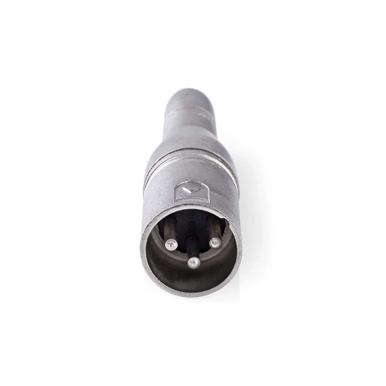 Adapter NEDIS CAGB15944ME, 3-pin XLR (M) na 6.35mm (Ž), metalni, srebrni Adapter NEDIS CAGB15944ME, 3-pin XLR (M) na 6.35mm (Ž), metalni, srebrni