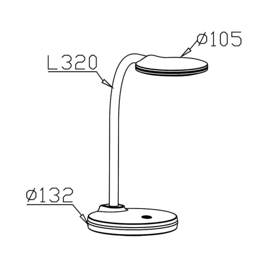 Svjetiljka stolna Braytron BK01-00516 LED bijela, 4,5W, 350Lm, IP20, dimabilna