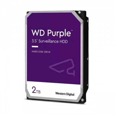 Tvrdi disk 2000 GB WESTERN DIGITAL Purple Surveillance, WD23PURZ, SATA3, 64MB cache, IntelliSeek, 3.5incha   - Western Digital