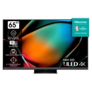 Televizor LED 65incha HISENSE 65U8KQ, ULED/Mini-Led, Vidaa OS, 4K UHD, DVB-T2/T/C/S2/S, HDMI, Wi-Fi, USB, energetski razred G