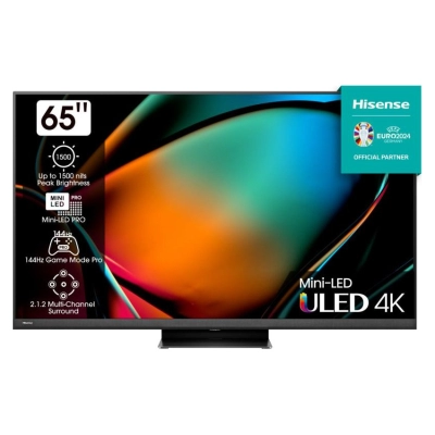 Televizor LED 65incha HISENSE 65U8KQ, ULED/Mini-Led, Vidaa OS, 4K UHD, DVB-T2/T/C/S2/S, HDMI, Wi-Fi, USB, energetski razred G   - Televizori