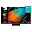 Televizor LED 55incha HISENSE 55U8KQ, ULED/Mini-Led, Vidaa OS, 4K UHD, DVB-T2/T/C/S2/S, HDMI, Wi-Fi, USB, energetski razred G