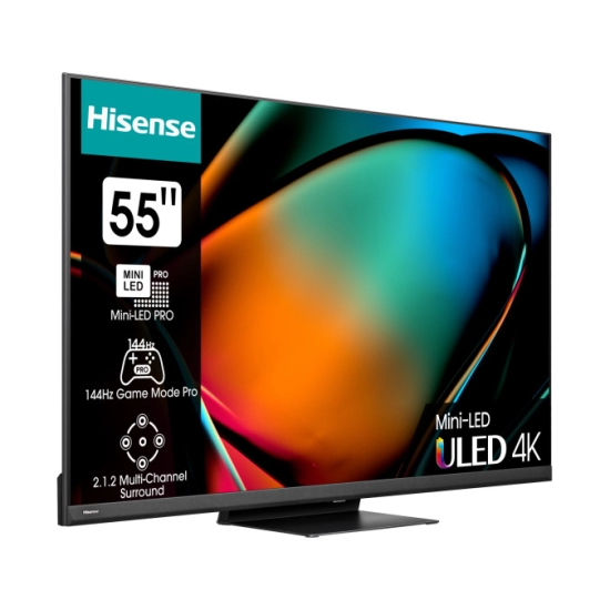 Televizor LED 55incha HISENSE 55U8KQ, ULED/Mini-Led, Vidaa OS, 4K UHD, DVB-T2/T/C/S2/S, HDMI, Wi-Fi, USB, energetski razred G