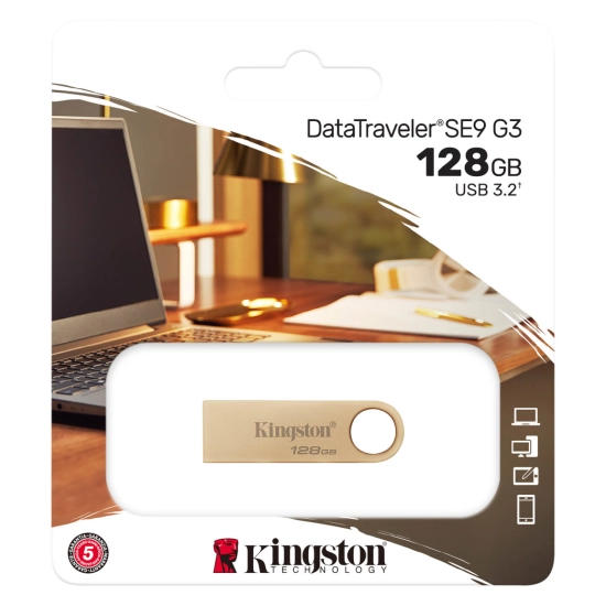 Memorija USB A 3.2 FLASH DRIVE, 128 GB, KINGSTON DataTraveler SE9 G3 220MB/s Metal