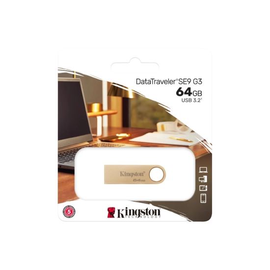 Memorija USB A 3.2 FLASH DRIVE, 64 GB, KINGSTON DataTraveler SE9 G3 220MB/s Metal
