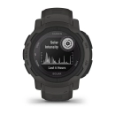 Pametni sat GARMIN Instinct 2 Solar, 45mm, GPS, grafitno sivi, 010-02627-00