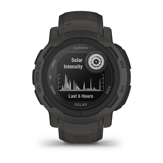 Pametni sat GARMIN Instinct 2 Solar, 45mm, GPS, grafitno sivi, 010-02627-00