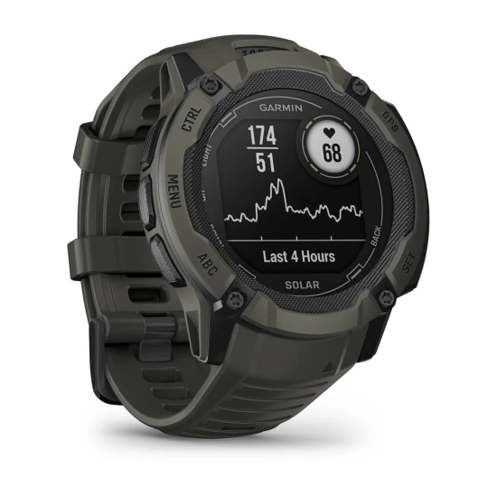 Pametni sat GARMIN Instinct 2X Solar, 50mm, GPS, zeleni (mahovina), 010-02805-05