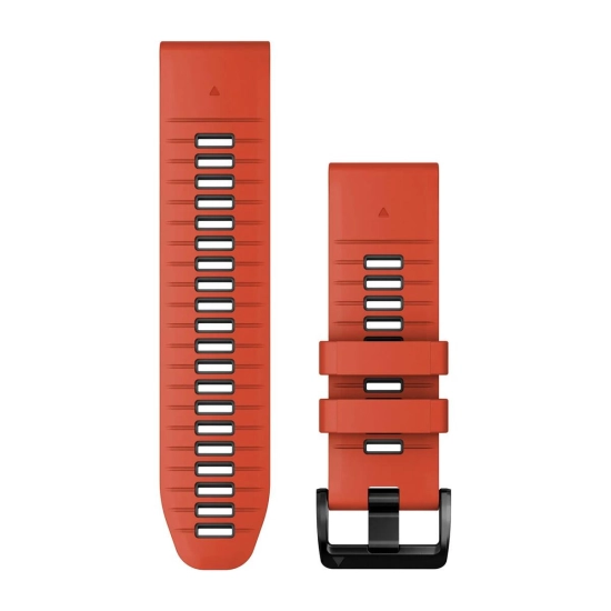 Zamjenski remen GARMIN QuickFit, 26mm, silikonski, Flame red/Graphite, 010-13281-04