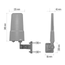 Antena EMOS VILLAGE FLIPP–V200, DAB/DVB-T/T2, 0-25km, sobna/vanjska, pasivna, filter LTE/4G/5G