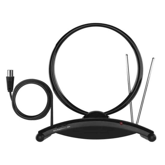 Antena EMOS CITY RING-C550, FM/DAB/DVB-T/T2, 0-25km, sobna, aktivna, filter LTE/4G/5G Antena EMOS CITY RING-C550, FM/DAB/DVB-T/T2, 0-25km, sobna, aktivna, filter LTE/4G/5G