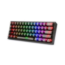 Tipkovnica REDRAGON FIZZ K617CTB-RGB, žična, mehanička, Linear Switch, USB-C, RGB, crna