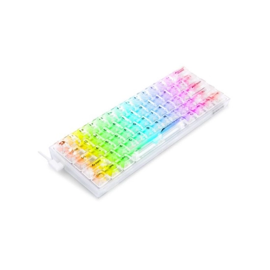 Tipkovnica REDRAGON FIZZ K617CT-RGB, žična, mehanička, Linear Switch, USB-C, RGB, prozirna