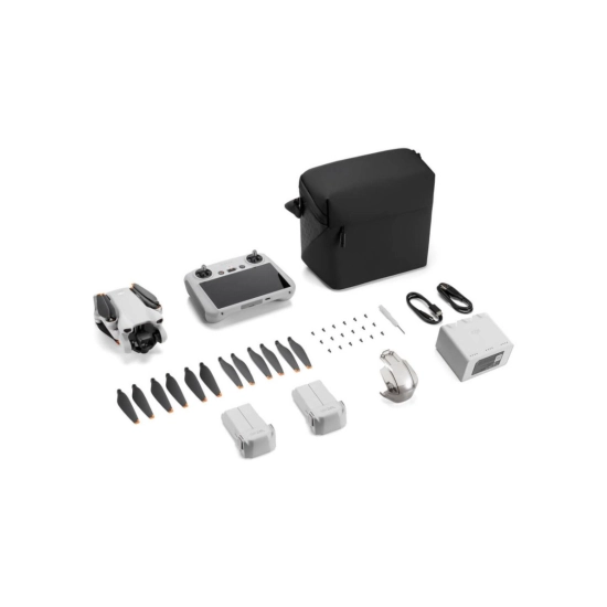 Dron DJI Mini 3 Fly More Combo (DJI RC) (EU), 4K kamera, 3-axis gimbal, vrijeme leta do 38min, upravljanje daljinskim upravljačem, CP.MA.00000782.01