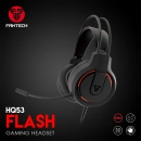 Slušalice FANTECH Flash HQ53, gaming, žične, USB A, TRS 3.5mm, mikrofon, crne
