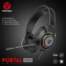 Slušalice FANTECH Portal HQ55, gaming, žične, USB A, 3.5mm, mikrofon, crne