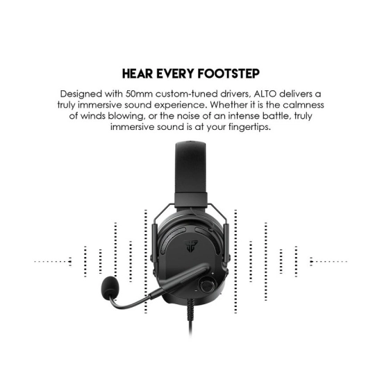 Slušalice FANTECH Alto MH91, gaming, žične, USB A, 3.5mm, mikrofon, crne