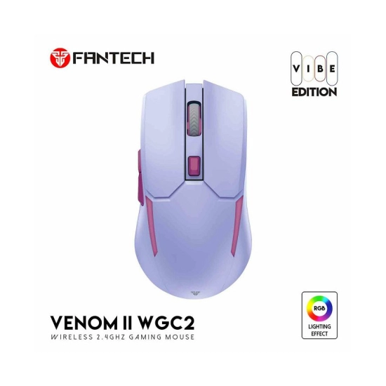 Miš FANTECH Venom II WGC2-PE, Gaming, optički, bežični, 4000 DPI, ljubičasti Miš FANTECH Venom II WGC2-PE, Gaming, optički, bežični, 4000 DPI, ljubičasti