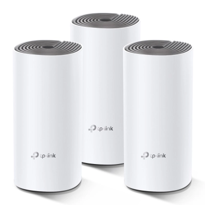 Access point TP-LINK Deco E4-3, AC1200, Mesh Wi-Fi, Dual-Band 300Mbps/867Mbps, 3 komada   - Pojačivači WiFi mreža