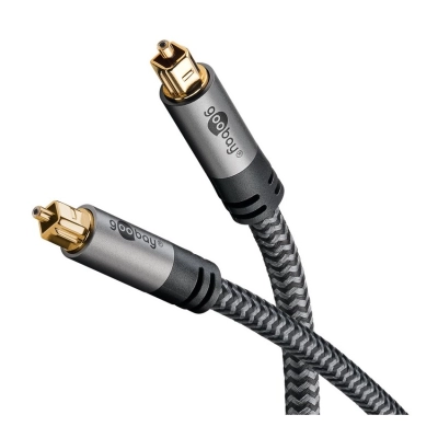Kabel GOOBAY, optički, Toslink (M) na Toslink (M), 1m, crno srebrni   - Audio kabeli