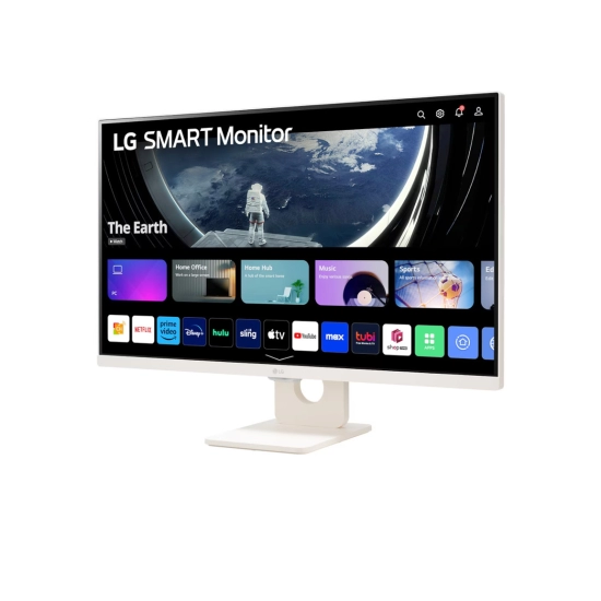 Monitor 27incha LG 27SR50F-W, 27SR50F-W.AEU, webOS, FHD, IPS, 60Hz, 250cd/m2, 1000:1, zvučnici, AirPlay 2, Screen Share, Bluetooth, daljinski upravljač, bijeli