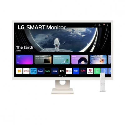 Monitor 32incha LG 32SR50F-W, webOS, FHD, IPS, 60Hz, 250cd/m2, 1200:1, zvučnici, AirPlay 2, Screen Share, Bluetooth, daljinski upravljač, bijeli   - LG
