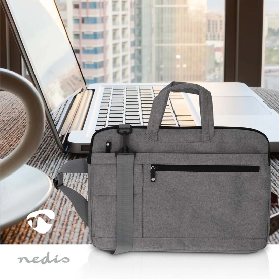 Torba za laptop NEDIS, 15-16incha, siva, NBBG15150GY Torba za laptop NEDIS, 15-16incha, siva, NBBG15150GY