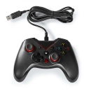 Gamepad NEDIS GGPD110BK, žični, USB A, za PC, crni