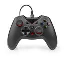 Gamepad NEDIS GGPD110BK, žični, USB A, za PC, crni