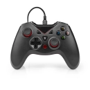 Gamepad NEDIS GGPD110BK, žični, USB, za PC, crni