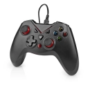 Gamepad NEDIS GGPD110BK, žični, USB, za PC, crni