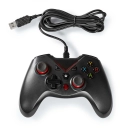 Gamepad NEDIS GGPD110BK, žični, USB, za PC, crni