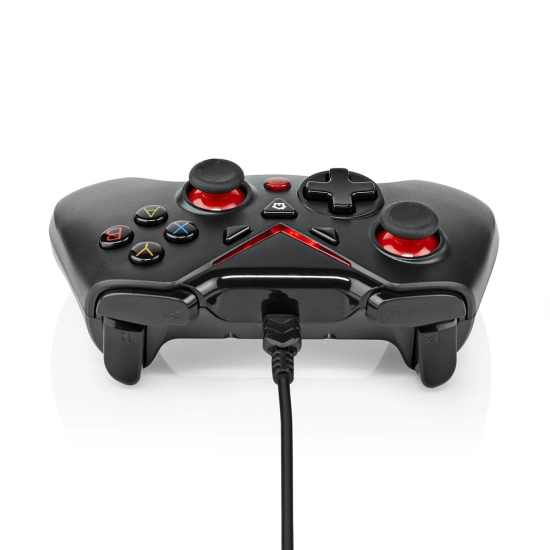 Gamepad NEDIS GGPD110BK, žični, USB, za PC, crni