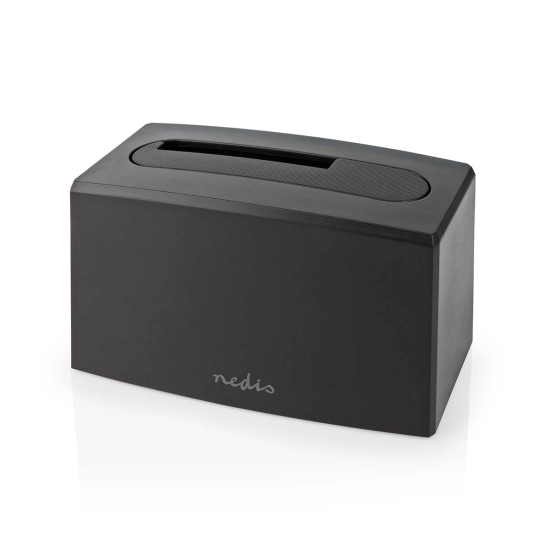 HDD Dock NEDIS HDDUSB3210BK, 2.5incha/3.5incha SATA, USB 3.2, do 8TB, crni