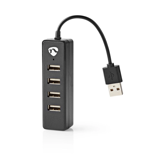 USB HUB NEDIS UHUBU2420BK, USB A na 4x USB A, crni USB HUB NEDIS UHUBU2420BK, USB A na 4x USB A, crni