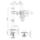 Nosač za monitor SBOX LCD-351/1-2, za 1 monitor, 17-32incha, stolni