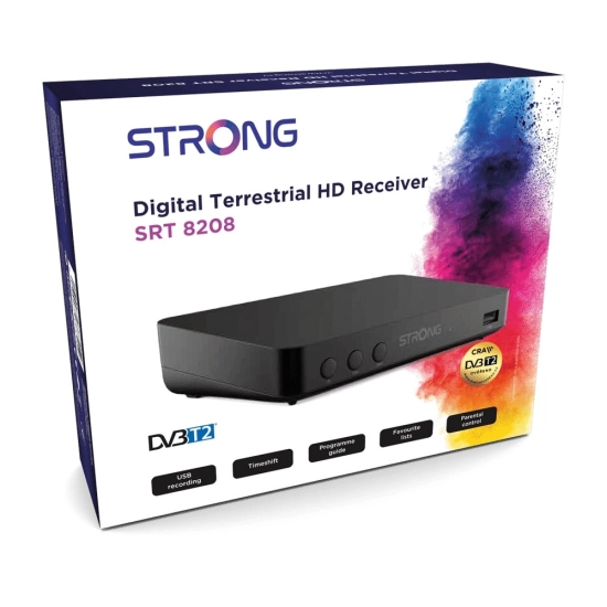 TV tuner STRONG SRT 8208, DVB-T2 HEVC/H.265 TV tuner STRONG SRT 8208, DVB-T2 HEVC/H.265