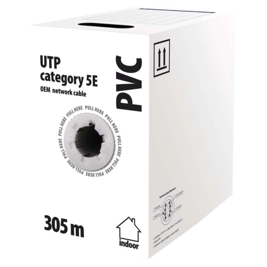 Kabel EMOS, CAT5e, UTP, licna, 1m (305m KOLUT) Kabel EMOS, CAT5e, UTP, licna, 1m (305m KOLUT)