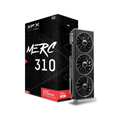 Grafička kartica XFX Radeon RX 7900 XT Speedster MERC 310 Black Edition, 24GB GDDR6, 3x DisplayPort, HDMI   - INFORMATIČKE KOMPONENTE