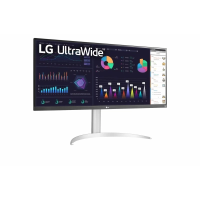 Monitor 34incha LG 34WQ650, 34WQ650-W.AEU, FHD, IPS, 100Hz, 5ms, 400cd/m2, 1000:1, USB C, zvučnici, srebrno bijeli   - Monitori
