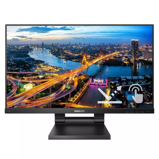 Monitor 23.8incha PHILIPS SmoothTouch 242B1TC, FHD, IPS, 75Hz, 4ms, 250cd/m2, 1000:1, 4x USB A 3.2, zvučnici, Touch, crni