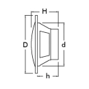 Zvučnik OSCULATI Dual cone, 5.25incha, 2x 80W, bijeli