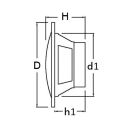 Zvučnik OSCULATI Dual cone, 4incha, 2x 30W, bijeli