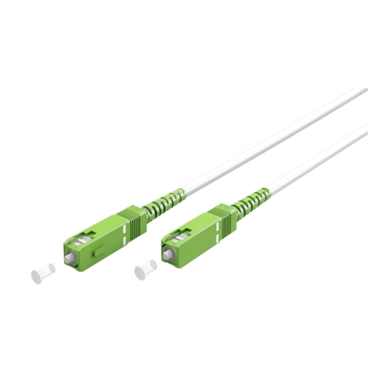 Kabel GOOBAY, optički FTTH, SC-APC (8°) (M) na SC-APC (8°) (M), 3m, bijeli