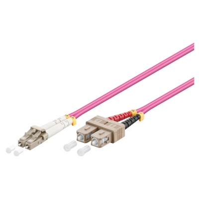 Kabel GOOBAY, optički, multimode OM4, LC-UPC (M) na SC-UPC (M), 1m, ljubičasti